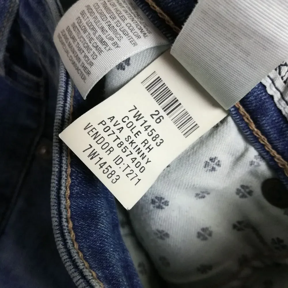 Lucky Brand Womens Jeans Ava‎ Skinny Ankle Cheville Denim Blue Stone Wash 2